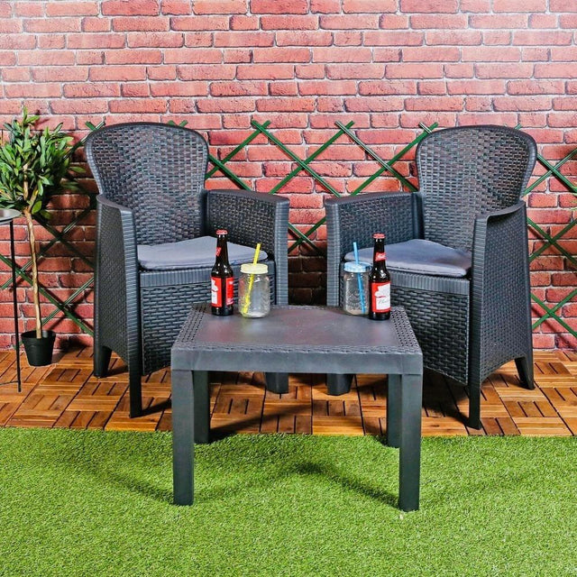 Akita Linea Rattan effect design Garden Furniture Set - EuroGiant