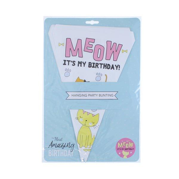 Amazing Birthday Party Bunting Meow - EuroGiant