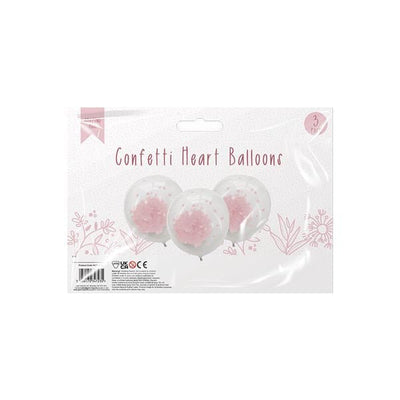 Amazing Mum Confetti Heart Balloons 3 Pa - EuroGiant