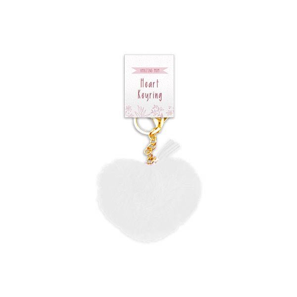 Amazing Mum Plush Heart Keyring - EuroGiant