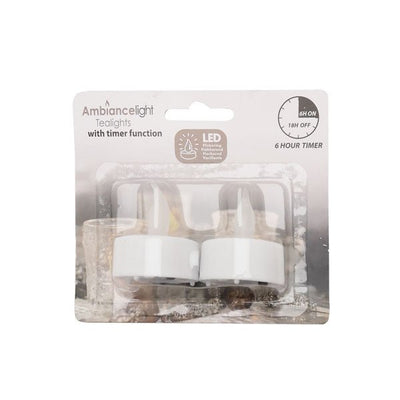 Ambiance Tealight With Led 2 Pack - EuroGiant