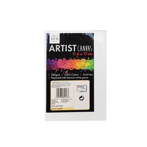 Art Hub Adult A. Canvas 11.6x17cm 2 Pack - EuroGiant