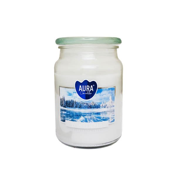 Aura Scented Jar Candle Winter Air 500g - EuroGiant