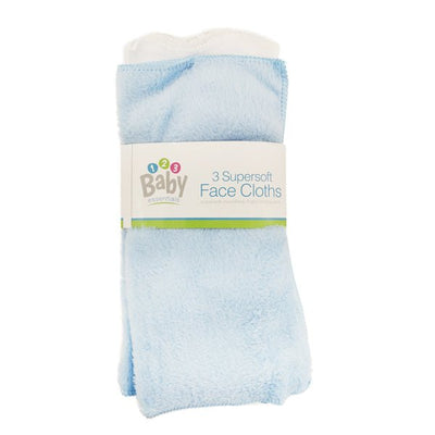Baby Essentials Supersoft Face Cloths - EuroGiant