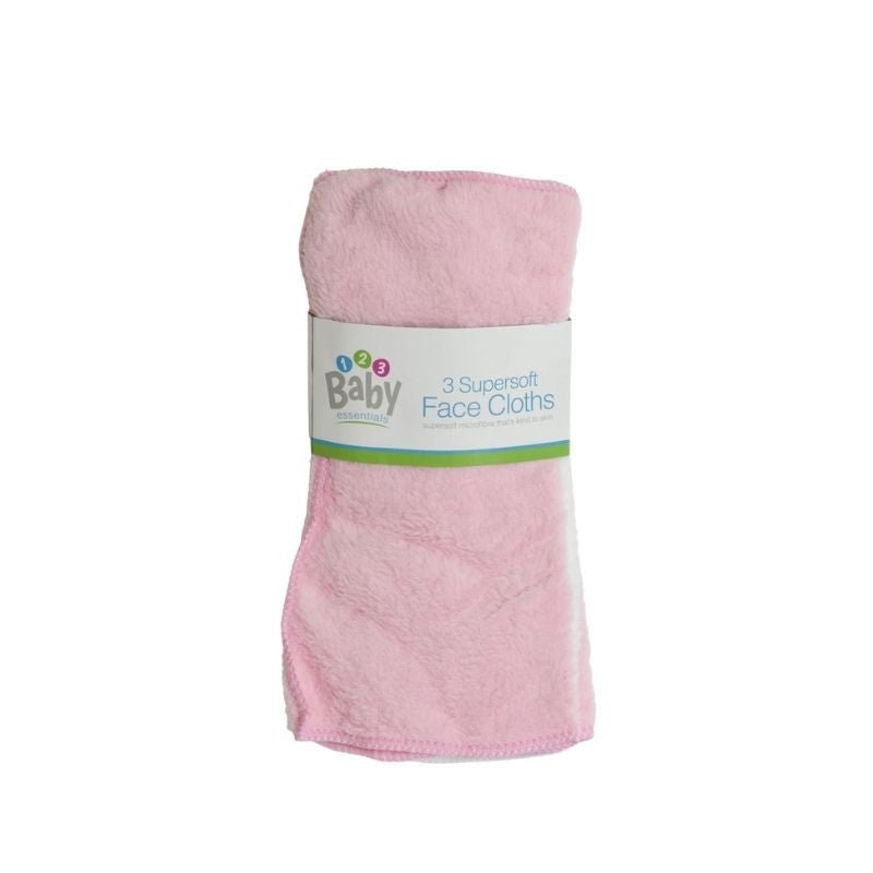 Baby Essentials Supersoft Face Cloths - EuroGiant