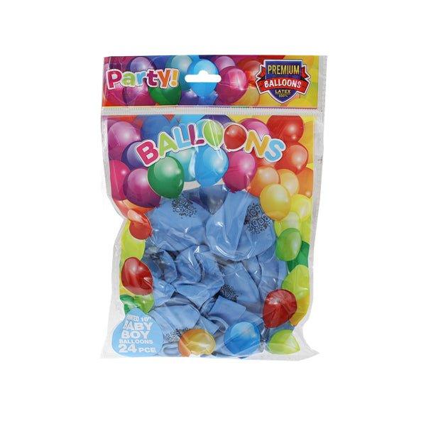 Balloons Baby Boy 24 Pk Py51675 ) - EuroGiant
