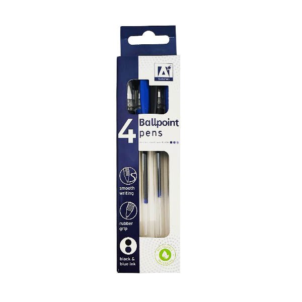Ballpoint Pens 4 Pack - EuroGiant