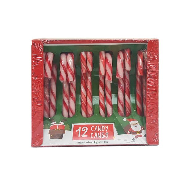 Beckys Candy Canes 12 Pack 144g - EuroGiant