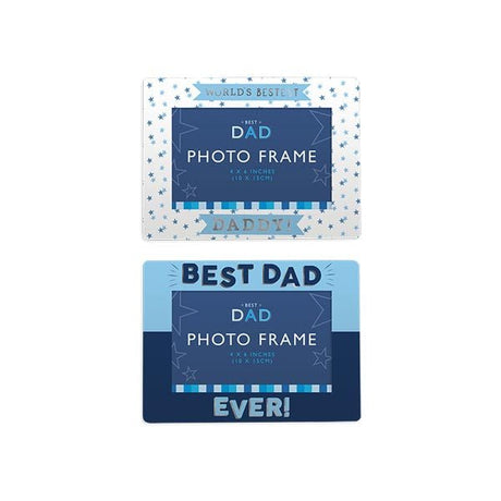 Best Dad Foiled Photo Frame 10x15cm - EuroGiant