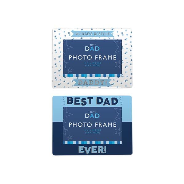 Best Dad Foiled Photo Frame 10x15cm - EuroGiant