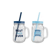 Best Dad Mason Cup & Straw - EuroGiant