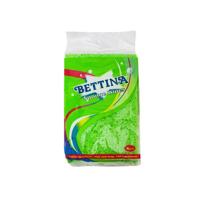 Bettina Cellulose Sponge Wipes 4 Pack - EuroGiant