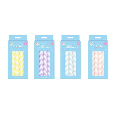 Biodegradable Paper Straws 50 Pack - EuroGiant
