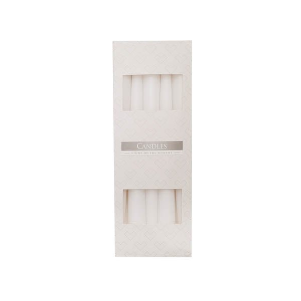 Bispol Taper Canldes White 10 Pack - EuroGiant