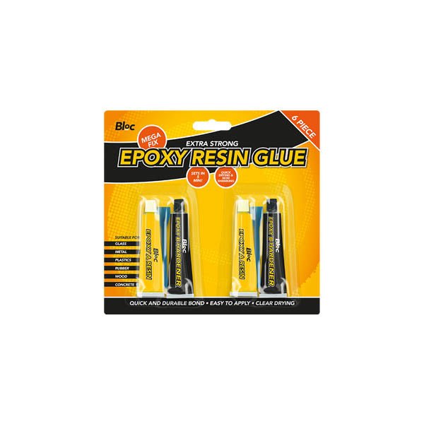 Bloc Epoxy Resin Glue 6 Piece Set - EuroGiant