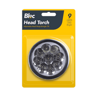 Bloc Head Torch 9 Led - EuroGiant
