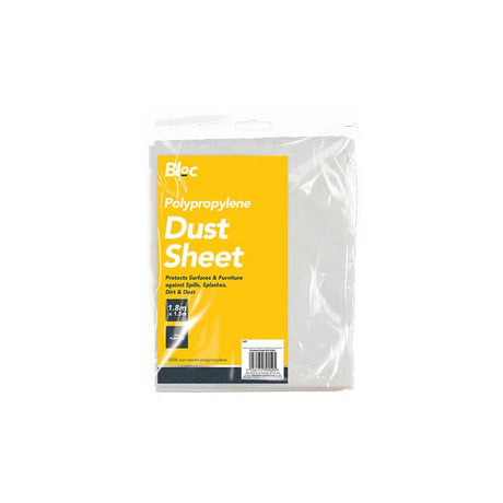 Bloc Polypropylene Dust Sheet 1.8x1.5M - EuroGiant