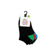 Boys Black Trainer Socks 3 Pack - EuroGiant