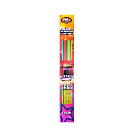 Bright Star Wizards Wands 4 Piece - EuroGiant