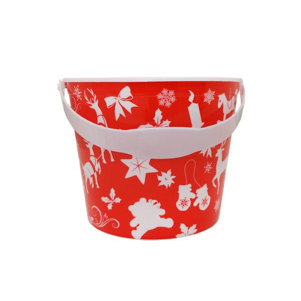 Christmas Bucket Medium With Lid - EuroGiant