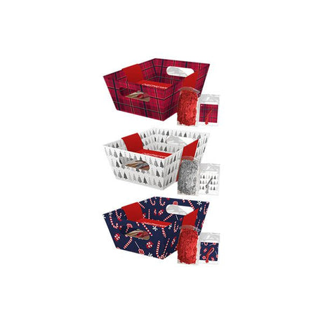 Christmas Cardboard Hamper Set 23x18cm - EuroGiant