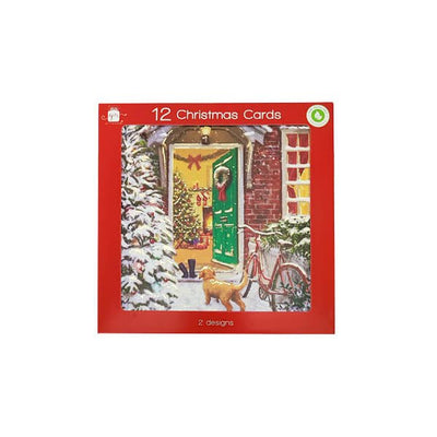 Christmas Cards Front Door Scene - EuroGiant