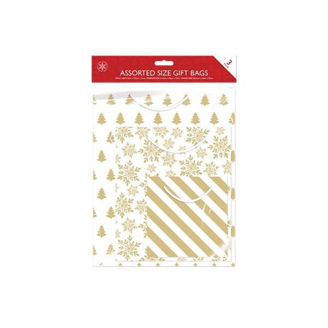 Christmas Gift Bags Assorted Size 3 Pack - EuroGiant