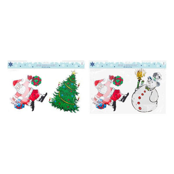 Christmas Jumbo Window Plaques 2 Pack - EuroGiant