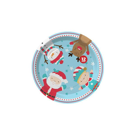 Christmas Paper Plates 12 Pack - EuroGiant