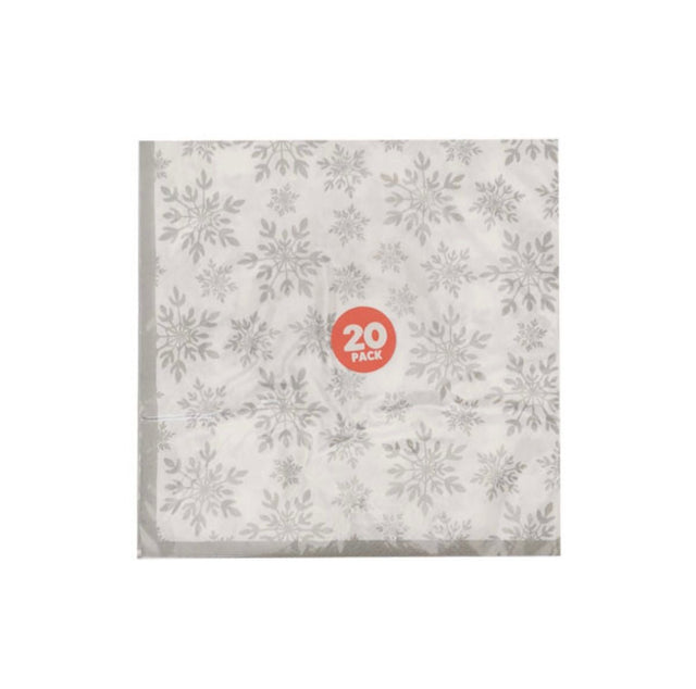 Christmas Printed Paper Napkins 20 Pack - EuroGiant