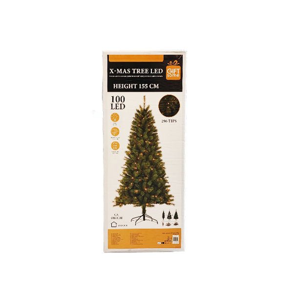 Christmas Tree Green 100 Led 155cm - EuroGiant