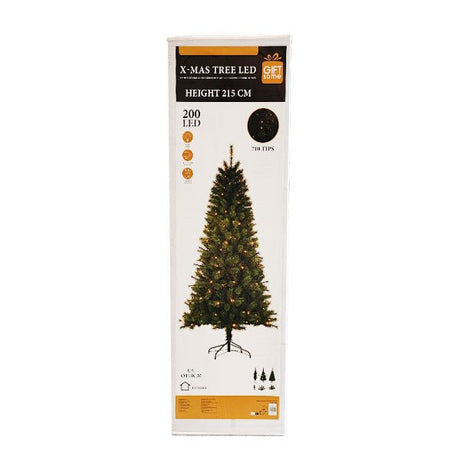 Christmas Tree – Green (215cm, 200 LED Lights)
Add festive charm to your home with this 215cm (7ft) Green Christmas Tree, pre-lit with 200 warm white LED lights for a sparkling holiday glow. Designed to offer a full, lush appearance, this tree is perfect for creating a stunning focal point in any room. The energy-efficient LED lights provide a bright and lasting shine, while the tree's realistic foliage adds an authentic touch to your Christmas décor.

Key Features:

Height: 215cm (7ft), making it a grand c