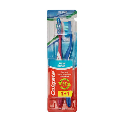 Colgate Toothbrush Triple Action 2 Pack - EuroGiant