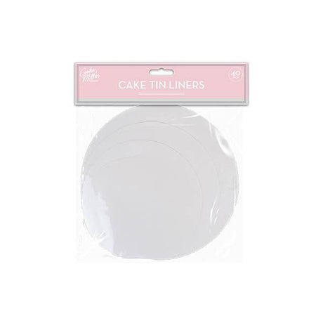 Cooke & Miller Cake Tin Liners 40 Pack - EuroGiant