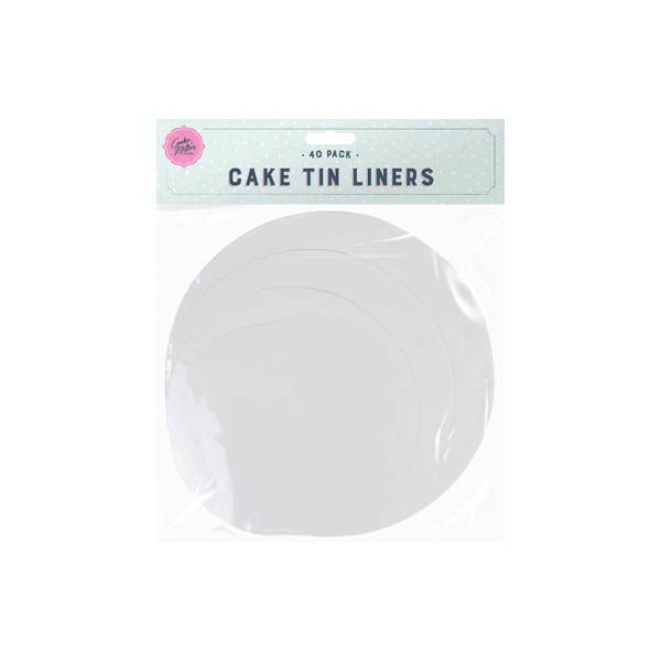 Cooke & Miller Cake Tin Liners 40 Pack - EuroGiant