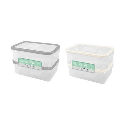 Cooke & Miller Clip Lock Container 2 Pk - EuroGiant