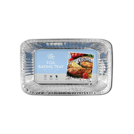 Cooke & Miller Foil Baking Tray 2 Pack - EuroGiant