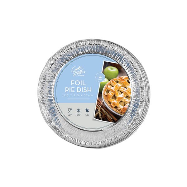 Cooke & Miller Foil Pie Dish 4 Pack - EuroGiant