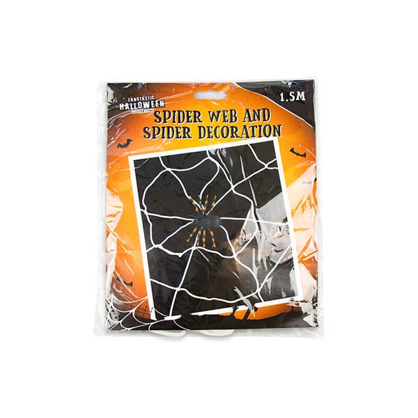 Creepy Crawley Spider Web & Spider 1.5M - EuroGiant