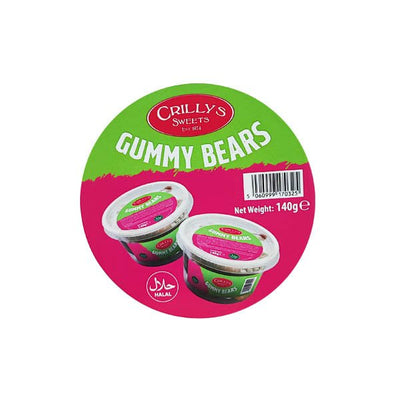 Crillys Gummy Bears Tub 140g - EuroGiant
