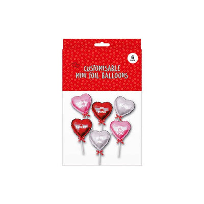 Customisable Mini Foil Balloons 6 Pack - EuroGiant