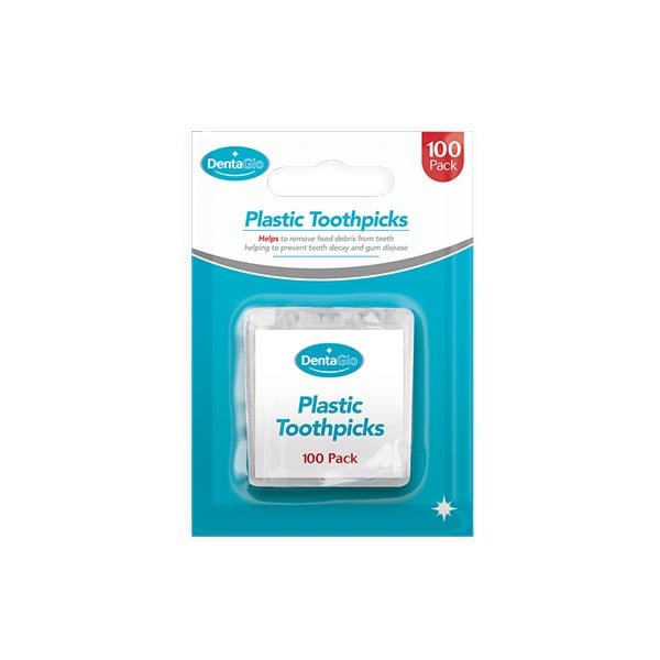 Denta Glo Plastic Toothpicks 100 Pack - EuroGiant