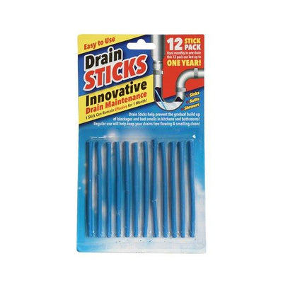 Drain Cleaner Sticks 12 Pk - EuroGiant