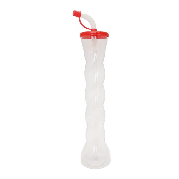 Drinking Bottle Swirl With Straw - EuroGiant