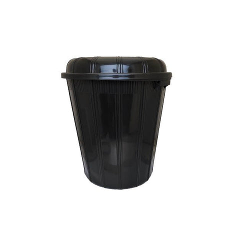 Drum Bin With Lid Black 40 Litre - EuroGiant