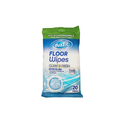 Duzzit Biodegradable Floor Wipes 20 Pack - EuroGiant