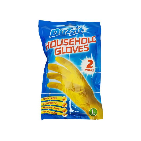 Duzzit Household Gloves Large 2 Pack - EuroGiant