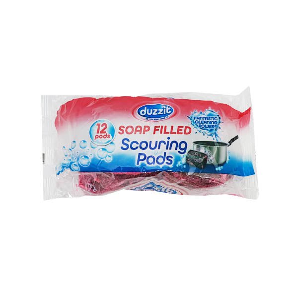 Duzzit Soap Filled Scouring Pads 12 Pack - EuroGiant