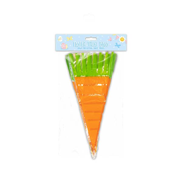 Easter Carrot Shaped Treat Bags 20 Pack - EuroGiant