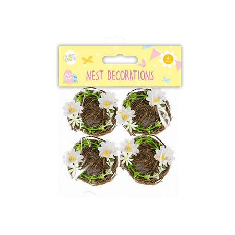 Easter Nest Decorations 4 Pack - EuroGiant